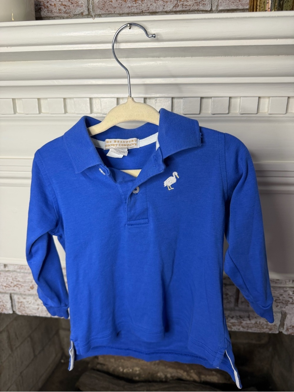 Boys Long-Sleeve Polo Shirt - Royal Blue - Beaufort Bonnet